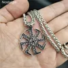 Keychains Talisman Keychain Slavic Kolovrat Trinket Sun Wheel Amulet Pendant For Women Men Key Chain JewelryKeychains Fier22