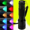 Светодиодный факел Colorshine Color Flashlight 3W Алюминиевый сплав Многоцветный радужный факел для домашней вечеринки 243V