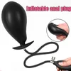 Silikon uppblåst super stor anal plug dildo pump rumpa dilator prostata massage anus extender dilatador sexiga leksaker