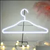 Creative Led Clothes Hanger Neon Light Hangers Ins Lamp Proposal Romantic Wedding Dress Decorative Clothes-Rack 3 Colorsa07245V Drop Deliver