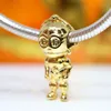 Stars Wors C-3P0 Charm 925 Silver Pandora Charms for Bracelets DIY Jewelry Making kits Loose Bead Silver wholesale 769244C01