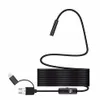 Cameras 2/5M 1200P Android 8MM Micro USB Type-c 3-in-1 Computer Endoscope Borescope Tube Waterproof Inspection Mini Video Camera206i