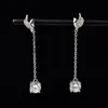 Dangle & Chandelier Inbeaut 925 Silver Total 2 Ct Excellent Cut D Color Pass Diamond Test Moissanite Angel Wing Drop Earrings Women Fine Jew