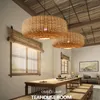 Pendant Lamps Rattan Lamp Chinese Handmade Lights Retro For Dining Room Restaurant Hanging Vintage Suspension LuminairePendant