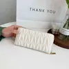 Wallet Women's Long New Model Is a Fashion Online Celebrity Niche Design Women's Folding Wallet Card Bag Hand Bag Woman 220625