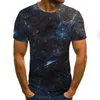 T-shirt da uomo a tema naturale T-shirt casual estiva T-shirt stampata in 3D T-shirt da uomo con scollo a O da pesca T-shirt casual taglie forti streetwear 220509