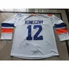 Uf Custom Hockey Jersey Herren Jugend Damen Vintage Thunderbirds NLL Halifax Austin Shanks Chet Koneczny High School Größe S-6XL oder Trikot mit beliebigem Namen und Nummer