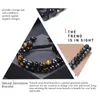 Brin perles brins Bracelet oeil de tigre obsidienne noire et hématite 8mm perles magnétiques pour hommes femmes bijoux perlés