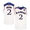 2 Christian Braun Basketball Jersey Kansas Jayhawks Stitched College Jerseys 2022 NCAA Basketball Wears Vintage Custom