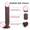 Realistic Dildo Big Dildos with Strong Suction Cup for Hand-Free Play Vagina G-spot Anal Simulate Brown Adult sexy Toy Women