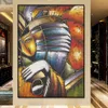 抽象キャラクターゴールデンマスクキャンバスポスターウォールアートプリントモダンペインティングノルディックキッドベッドルームの装飾写真
