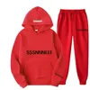 Herrens upps￤ttningssp￥rsp￥r Set Hoody Design Sweatshirts Sport Sport tr￶ja Sportkl￤der f￶r kvinnor Set 2 -stycke Svettdr￤kt Brev Weat Pants Sweatsuits 3xl