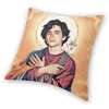 Kudde/dekorativ kudde Saint Timothee Chalamet Throw Case Decor Home 90 -tals TV -skådespelare Nordic Cushion Cover Velvet Pillow Case Sofacushion/Deco