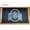 NCAA Ohio State Buckeyes-Flagge, 3 x 5 Fuß (90 cm x 150 cm), Polyester-Flaggen, Banner-Dekoration, fliegende Hausgarten-Flagge, festliche Geschenke