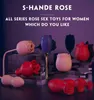 NXY Vibrators s Hande Manufacturer Sex Toyswholesale Red Cute Yoni Rose Suction Pink Flower Toy for Women 0411