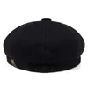 2019 New Fashion Solid Color Fourcolor Beret Cap Outdoor Leisure Octagonal Hat Men and Women and autumn Warm Hats J220722