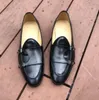 Designer-2018 Mode Herren Kleid Schuhe Schokolade Leder Loafer Hochzeit Schuhe Herren Business Schuhe Farbverlauf Vintage Wohnungen