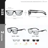 LIOUMO Top Quality Pochromic Polarized Sunglasses For Men Women Carbon Fiber Frame Square Glasses UV400 lentes hombre 220531