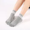 Socks & Hosiery Women Toe Cotton Striped Colorful Ladies Five Finger Cute Harajuku Calcetines Medias De Mujer Streetwear Soks Girls