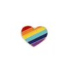 Hbt ​​rainbow tecknad brosch för män kvinnor gay lesbisk flagga älskar legering märke mode stift broscher smycken bulk pris