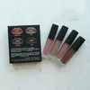 Lippen-Make-up, samtmatte Creme, Lippenflecken-Glanz-Set, flüssiger Lippenstift, 4 Farben, langanhaltende Feuchtigkeits-Lipgloss-Kits