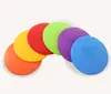 Bowl Dog Flying Discs Mjuka gummi oförstörbara tränare Pet Toy Dog-Flying Saucer Bright Color for Dogs för att se stora 5.9in SN6457