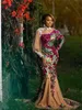 African Evening Dresses Long Sleeve Aso Ebi Birthday Party Dress For Black Girls Formal Gown prom reception Dinner Gowns vestidos