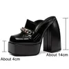 Chaussures de robe Karin Véritable Cuir Femmes Femmes Mules Mocassins Pompes Talons Super Haut Talon Plate-forme Desinger Chaussure De Luxe OfficeDress