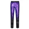 Farbverlauf Pailletten Glitter Hosen Männer Neue Slim Fit Gerade Kleid Hosen Herren Party Bühne Prom Anzug Hosen