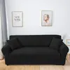 Cubiertas de silla cubierta de sofá sólido elástico para sala de estar sofás sofás Decoración del hogar 1/2/3 / 4 plazas