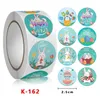 500pcs/ roll Easter cute sticker diameter 2.5cm