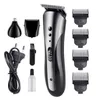 KM 1407 3 in 1 Multifunctional Man Hair Trimmer Rechargeable Professional Clipper Electric Beard Shaver Nose 220623