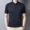 YMWMHU Przyjazd koszulka polo w paski Krótkie rękawie Summer Cool Shirt Modna odzież Męska Polo Shirt Men Tops Ubrania 220613