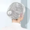 100 stks wegwerp transparante elastische douche hair cap waterdicht salon baden hoed spa hotel badkamer, biologisch afbreekbaar,