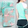 Mobiele telefoon arm tas flamingo bloem print outdoor sport running armband tas hand houder case gym pouch voor iphone 12 11 pro max