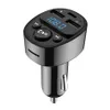 Bluetooth 5.0 FM Transmissor Car Kit MP3 Player PD Dual USB Charger Support U Disk tf Card sem perda de música HandsFree G67