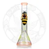 14-calowe szklane rury dym Bongs Hookah Cool Bongs 7 mm thikcness 3D Ręczny Bumblebee blask w ciemnym bongu hurtowym