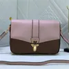 mody marki damskiej torby na ramię Damier Ebene Women Clapton Raisin Crossbody Bag torebki Projektant Projektantka Torebka