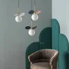 Hanglampen Noordelijke LED -lichten Glazen verlichtingsarmaturen Slaapkamer Creatieve lampverlichting Woonkamer Luster Modern Decorpendant