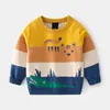 Pull tricoté pour bébés garçons, vêtements pour enfants de 2 à 7 ans, manteau d'extérieur, automne hiver 2022