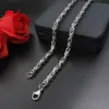 Kedjor Fashion Simple Titanium Steel Necklace Handgjorda kedja Rostfria MANICER DOMINERING TREND SMYCKEL