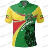 Zespół mężczyzn Polos Maillot Etiopia National Casual Shirts Men Men Fashion Jersey Firma Ubrania biznesowe