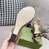 summer women's fashion Designer sandals top quality comfortable Soft sheepskin material shoes Famous brand Classic luxury