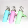 glow in dark silicone oil rigs bong water pipe Hookah with glass bowl high quality silicone hand pipes