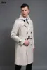 Hommes Trench Coats Long Style Hommes Manteau Printemps Et Automne Double Boutonnage Couleur Unie Vestes Plus La Taille 6xl Slim Homme TrenchMen's