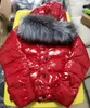 Women Wolf Fur Nylon Down Jacket Designer Lady Warm Hooded Snap Button Zip Closure Outwear Fashion Girl Stand Collar Padded Coat