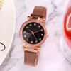 Montres-bracelets Amxiu Fashion Milan Watch Strap Starry Sky Magnet Paresseux Pour Fille Cadeau Et Femme