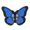 Beliebtes Designer -Armband Charme für Handgelenk Banddekoration Großhandel farbenfrohe Schmetterling PVC Schuhschuh Fit Clog Sandalendekoration