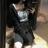 Black Sexy Camis Women Casual Korean Style Sleeveless Y2k Crop Tops Female Elegant Party Lace Tanks Slim Spaghetti Strap Shirts 220318