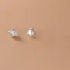 Stud La Monada Triangle Earrings 925 Sterling Silver Small Fake Pearl For Women Pierced Girls Studentstud Odet22 Kirs22